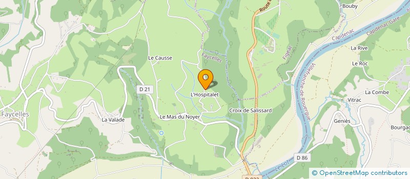 localisation de l'entreprise MONSIEUR ROBERT GAMEL à FAYCELLES