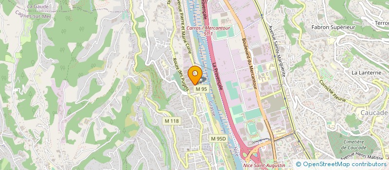 localisation de l'entreprise MONSIEUR ROBERT GARRO  LA GAUDE