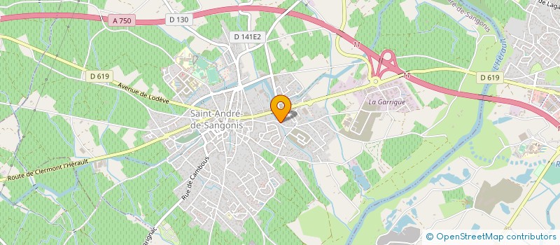 localisation de l'entreprise MONSIEUR ROBERT GAUFFRE  SAINT-ANDRE-DE-SANGONIS