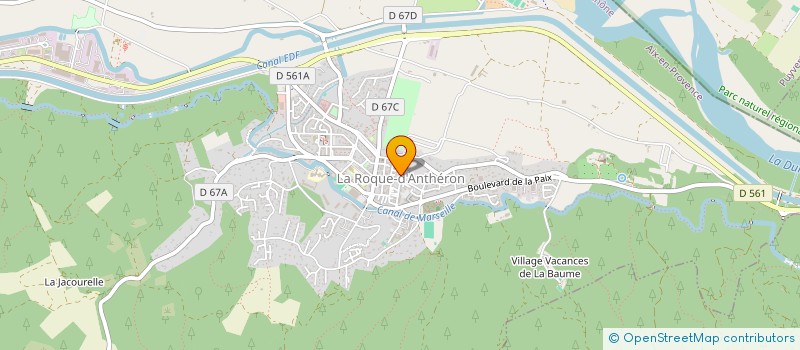 localisation de l'entreprise MONSIEUR ROBERT GAUTIER  LA ROQUE-D'ANTHERON