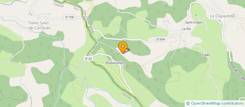 localisation de l'entreprise MONSIEUR ROBERT GAVALDA  LAVAL-ROQUECEZIERE