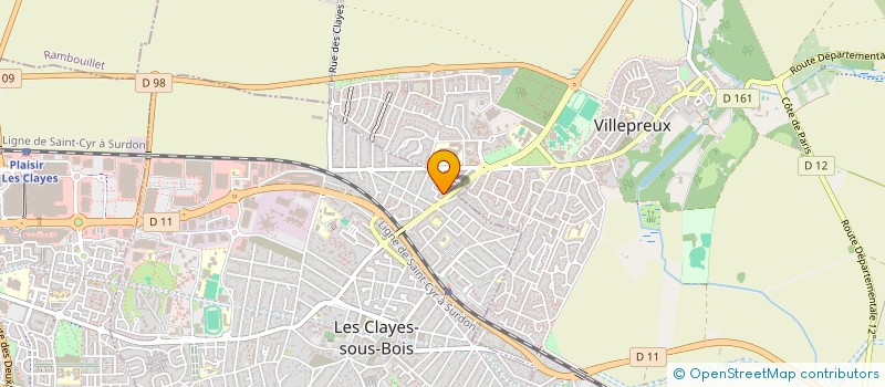 localisation de l'entreprise MONSIEUR ROBERT GAYE  LES CLAYES-SOUS-BOIS