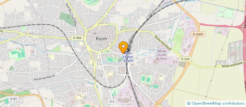 localisation de l'entreprise MONSIEUR ROBERT GENESTE  RIOM