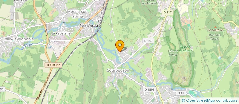 localisation de l'entreprise MONSIEUR ROBERT GENET  COURBOUZON