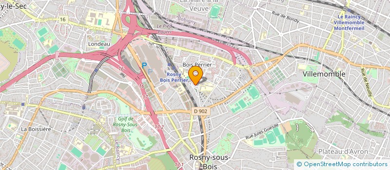 localisation de l'entreprise MONSIEUR ROBERT GEORGE à ROSNY-SOUS-BOIS