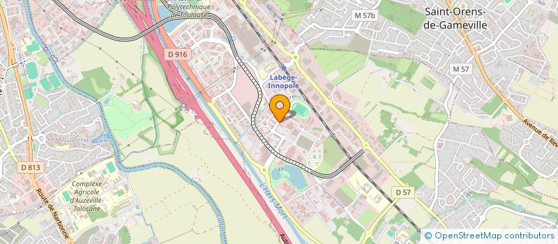 localisation de l'entreprise MONSIEUR ROBERT GERAUD  LABEGE