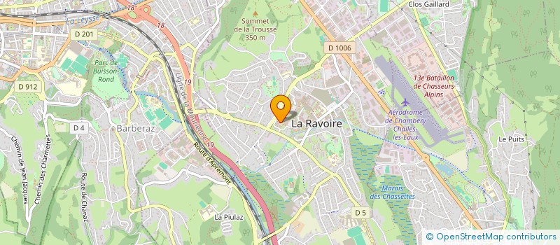 localisation de l'entreprise MONSIEUR ROBERT GERIN  LA RAVOIRE