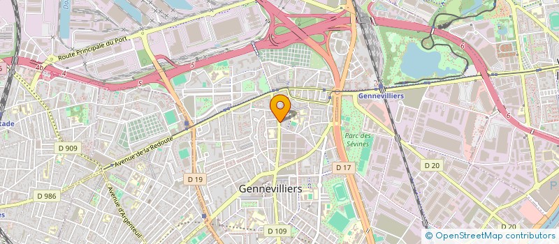localisation de l'entreprise MONSIEUR ROBERT GESLAK à GENNEVILLIERS