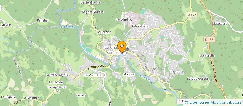 localisation de l'entreprise MONSIEUR ROBERT GESSAN à LE CHAMBON-SUR-LIGNON