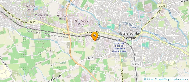 localisation de l'entreprise MONSIEUR ROBERT GHERALDI à L'ISLE-SUR-LA-SORGUE