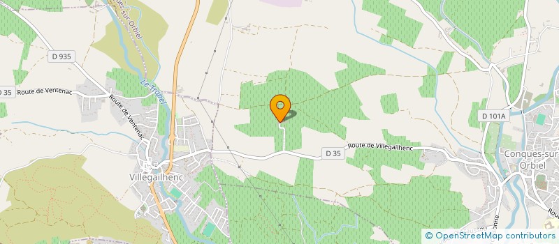 localisation de l'entreprise MONSIEUR ROBERT GIANESINI  CONQUES-SUR-ORBIEL