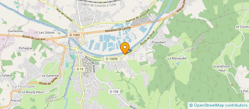 localisation de l'entreprise MONSIEUR ROBERT GIBERTIE  LARCHE