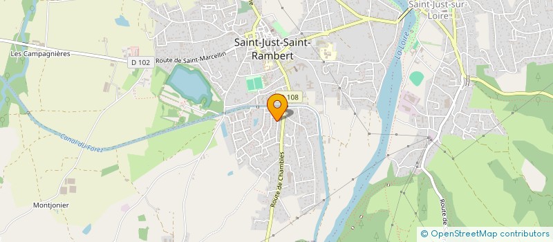 localisation de l'entreprise MONSIEUR ROBERT GILLES  SAINT-JUST-SAINT-RAMBERT