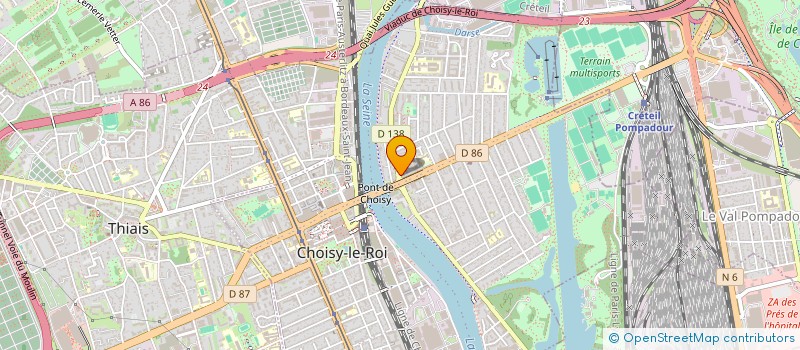 localisation de l'entreprise MONSIEUR ROBERT GIOVANETTI  CHOISY-LE-ROI