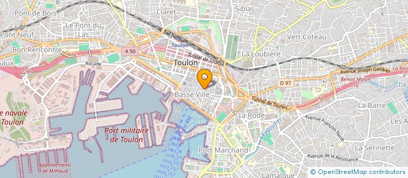 localisation de l'entreprise MONSIEUR ROBERT GIRARDO  TOULON