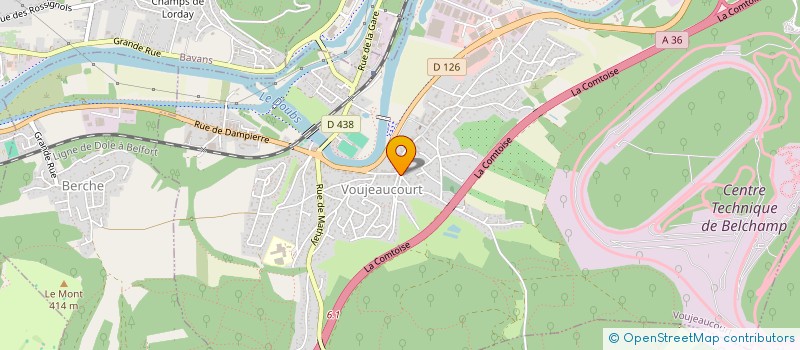 localisation de l'entreprise MONSIEUR ROBERT GIROD à VOUJEAUCOURT
