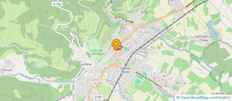 localisation de l'entreprise MONSIEUR ROBERT GIROUD  TULLINS