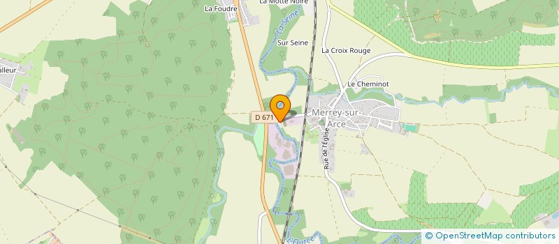 localisation de l'entreprise MONSIEUR ROBERT GONCALVES  MERREY-SUR-ARCE