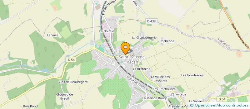 localisation de l'entreprise MONSIEUR ROBERT GORA  SAINT-PATERNE-RACAN