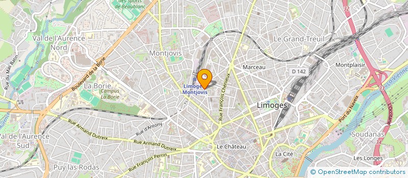 localisation de l'entreprise MONSIEUR ROBERT GORCE à LIMOGES