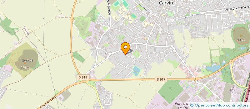 localisation de l'entreprise MONSIEUR ROBERT GOUILLARD  CARVIN