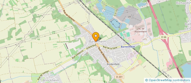 localisation de l'entreprise MONSIEUR ROBERT GRANDJEAN  BARTENHEIM