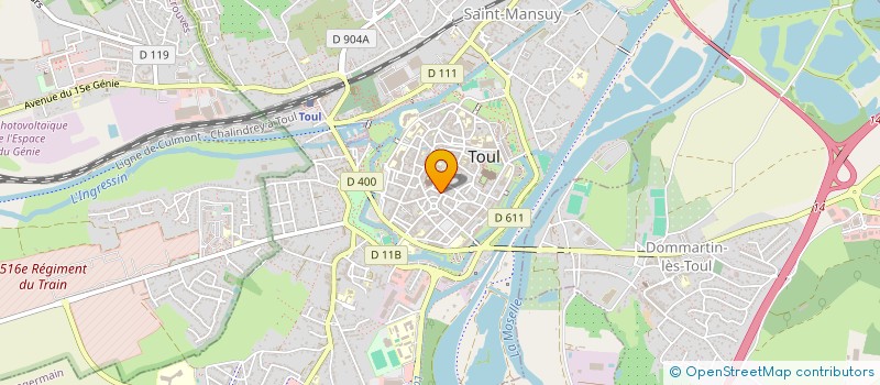 localisation de l'entreprise MONSIEUR ROBERT GROFFE  TOUL