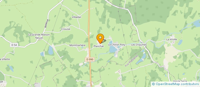 localisation de l'entreprise MONSIEUR ROBERT GROSJEAN à ISSOUDUN-LETRIEIX