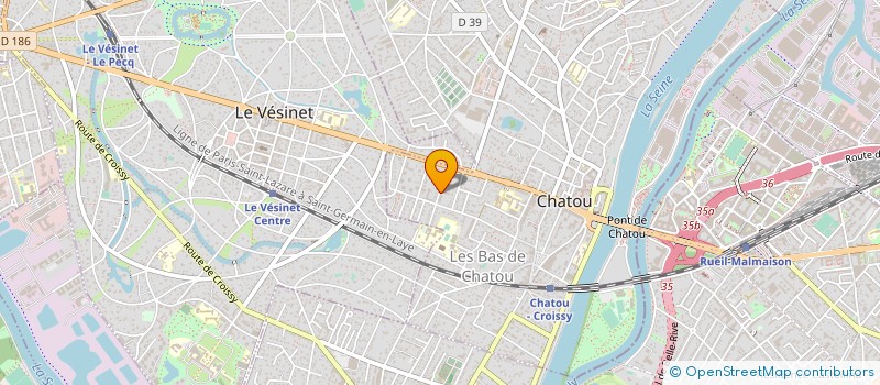 localisation de l'entreprise MONSIEUR ROBERT GROUSSET  CHATOU