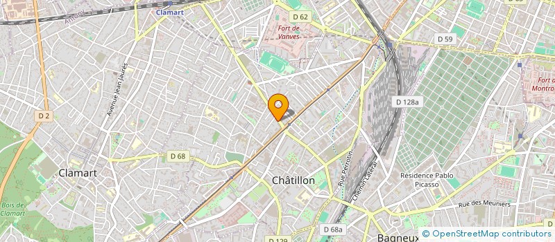 localisation de l'entreprise MONSIEUR ROBERT GRUSER  CHATILLON