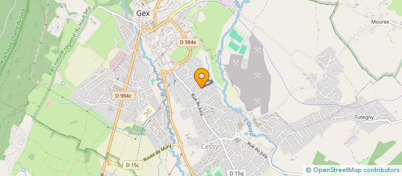 localisation de l'entreprise MONSIEUR ROBERT GUERGUY  CESSY