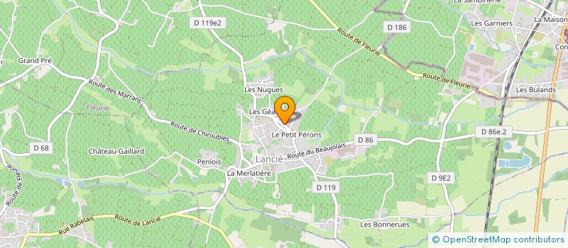 localisation de l'entreprise MONSIEUR ROBERT GUERIN à LANCIE