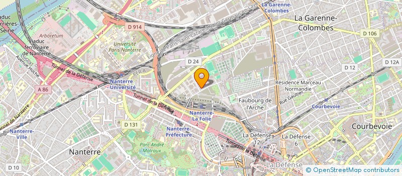 localisation de l'entreprise MONSIEUR ROBERT GUERRY à NANTERRE
