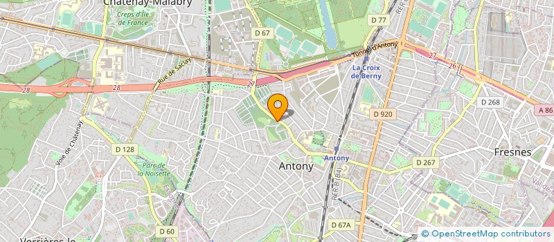 localisation de l'entreprise MONSIEUR ROBERT GUETRON à ANTONY