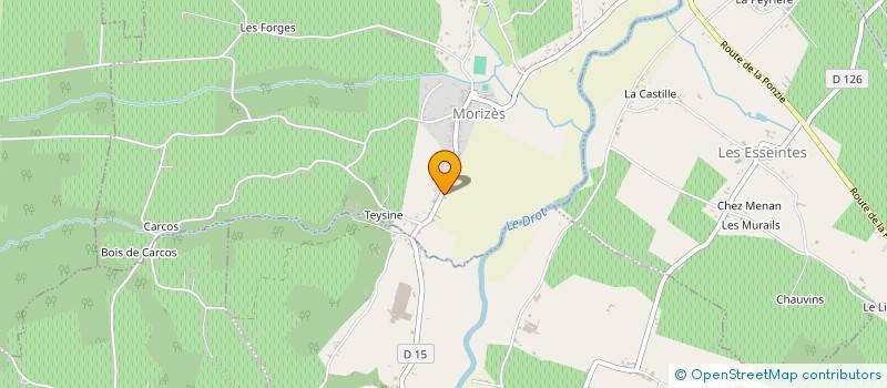 localisation de l'entreprise MONSIEUR ROBERT GUIGNARD  MORIZES