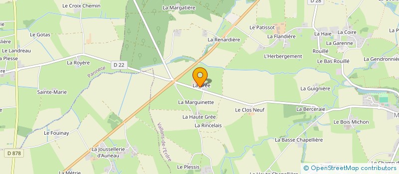 localisation de l'entreprise MONSIEUR ROBERT GUILLOTEAU à VALLONS-DE-L'ERDRE