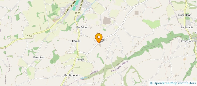 localisation de l'entreprise MONSIEUR ROBERT GUILLOU  PLEUBIAN