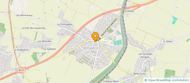 localisation de l'entreprise MONSIEUR ROBERT GUINOT  DOMPIERRE-SUR-MER