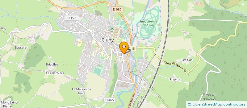 localisation de l'entreprise MONSIEUR ROBERT GUITTAT  CLUNY