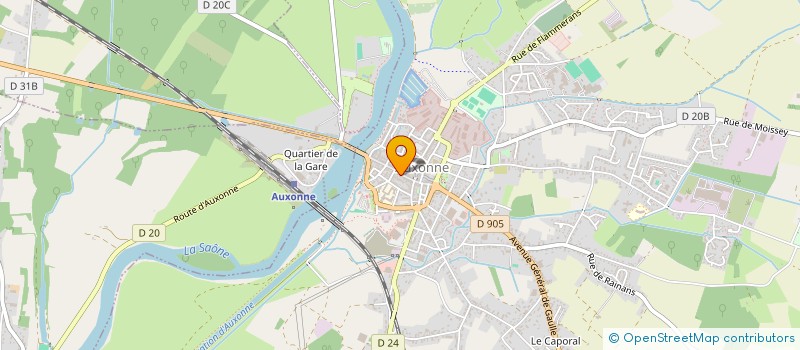 localisation de l'entreprise MONSIEUR ROBERT GUYON  AUXONNE