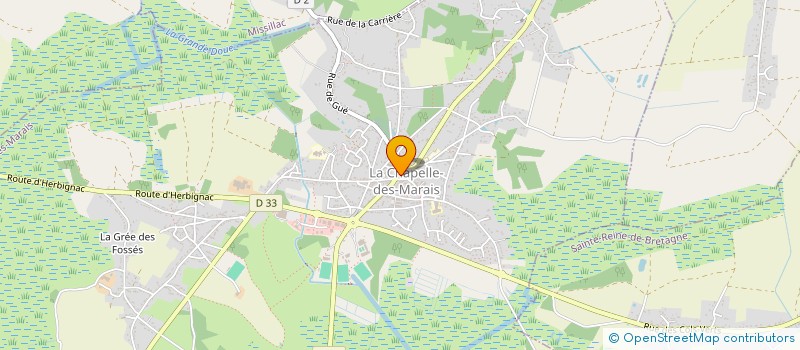 localisation de l'entreprise MONSIEUR ROBERT GUYOT  LA CHAPELLE-DES-MARAIS