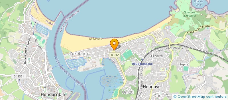 localisation de l'entreprise MONSIEUR ROBERT HAASIS  HENDAYE