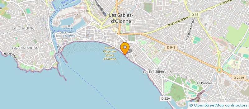 localisation de l'entreprise MONSIEUR ROBERT HACHAY à LES SABLES D'OLONNE