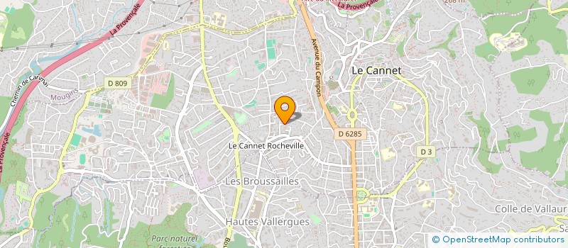 localisation de l'entreprise MONSIEUR ROBERT HAL GAND à LE CANNET
