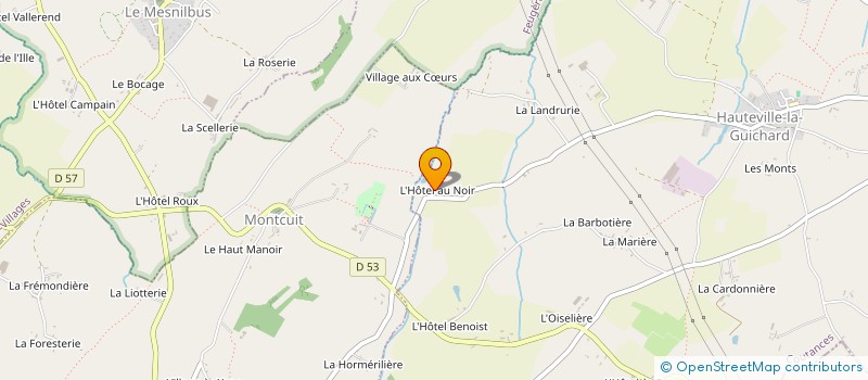 localisation de l'entreprise MONSIEUR ROBERT HAREL  HAUTEVILLE-LA-GUICHARD