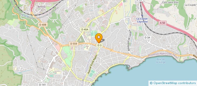 localisation de l'entreprise MONSIEUR ROBERT HAVARD à LA CIOTAT