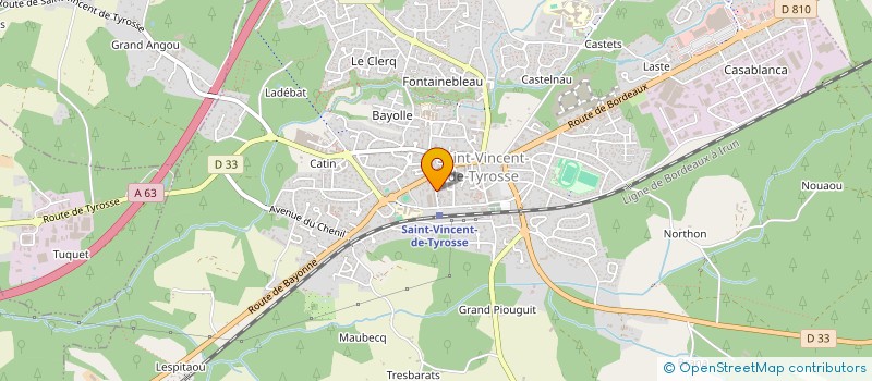 localisation de l'entreprise MONSIEUR ROBERT HAYET  SAINT-VINCENT-DE-TYROSSE