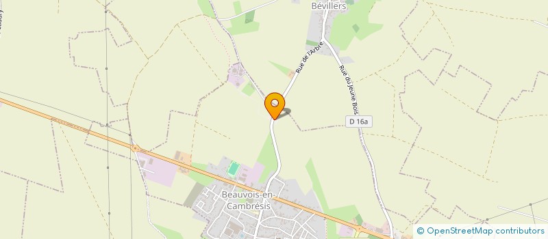 localisation de l'entreprise MONSIEUR ROBERT HENNECART  BEAUVOIS-EN-CAMBRESIS