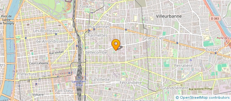 localisation de l'entreprise MONSIEUR ROBERT HERITIER  VILLEURBANNE