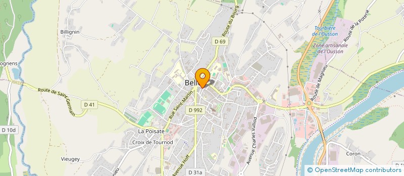 localisation de l'entreprise MONSIEUR ROBERT HERITIER  BELLEY